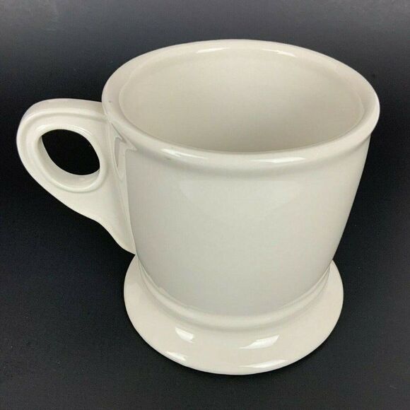 Anthropologie W Monogram Coffee Tea Mug Cup Ivory Black Shaving 12 fl oz - Picture 3 of 7